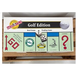 Monopoly Golf Edition Board Game‎ 1996 USAopoly Pebble Beach Pinehurst Complete